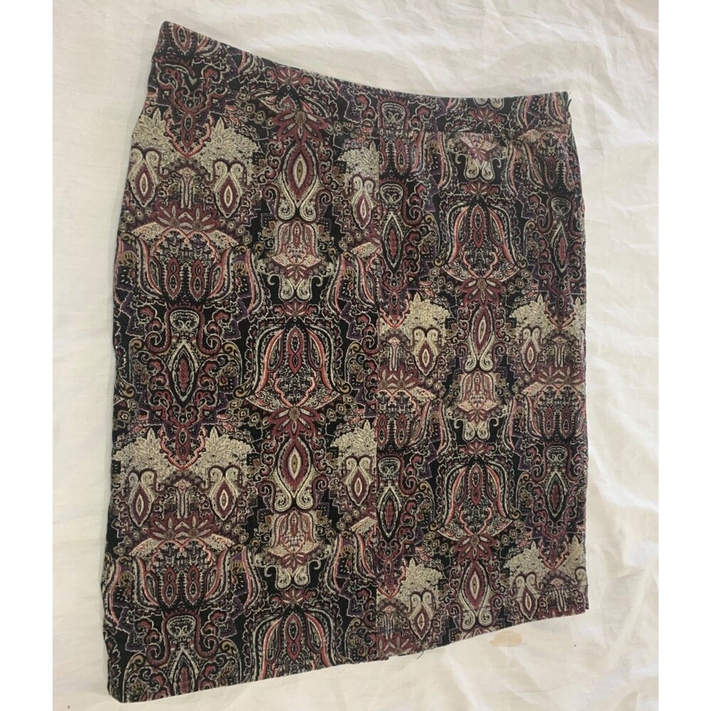 CROFT BARROW WOMENS STRETCH CORDUROY SKIRT SIZE 16